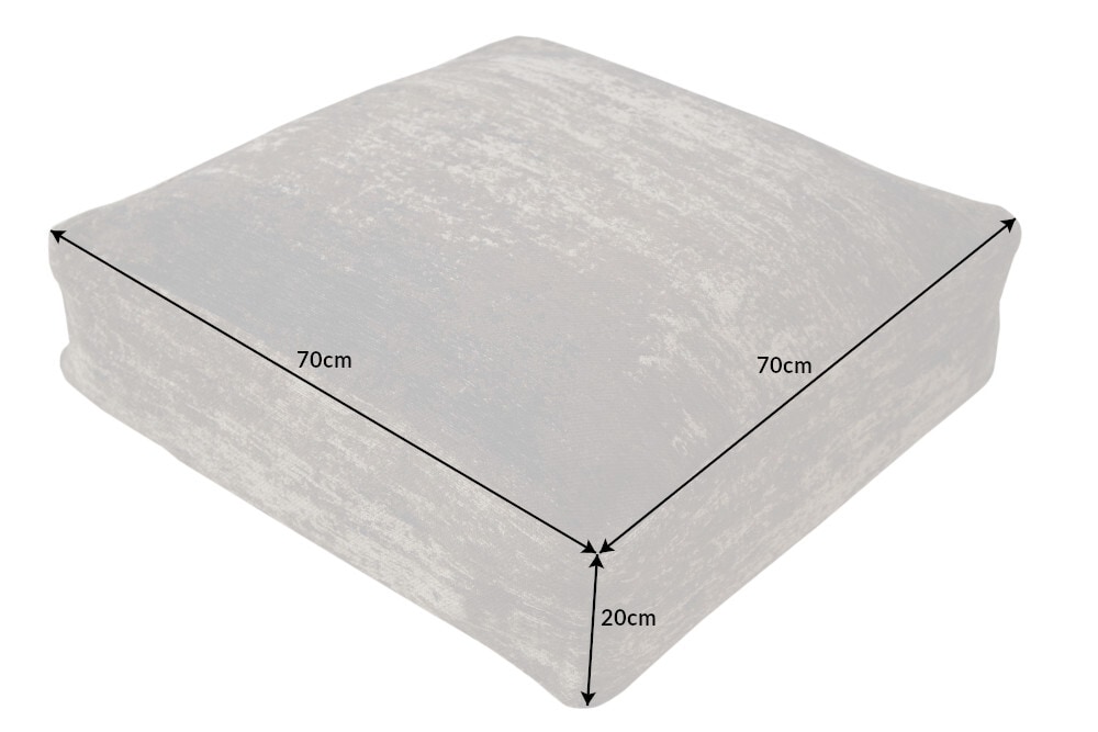 Design Bodenkissen XL MODERN ART 70cm braun abstraktes Muster Sitzkissen