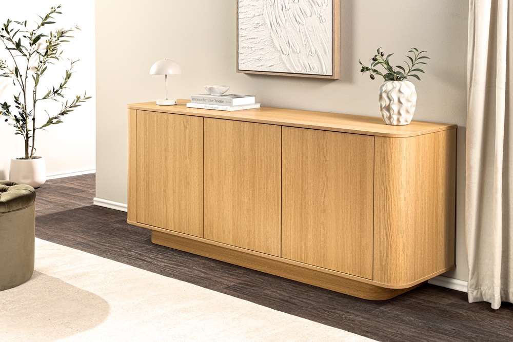 Modernes Sideboard VALHALLA WOOD 160cm natur Eichenholz Kommode