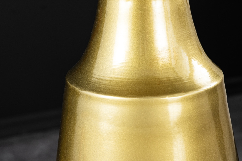 Design Beistelltisch ABSTRACT 60cm gold Metall gebürstet Patina Handarbeit rund Säulentisch