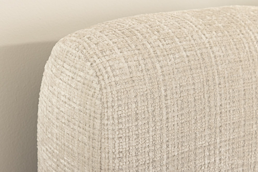Design Boxbett ADLON 180x200cm beige Chenille Cremona mit Stauraum und Lattenrost