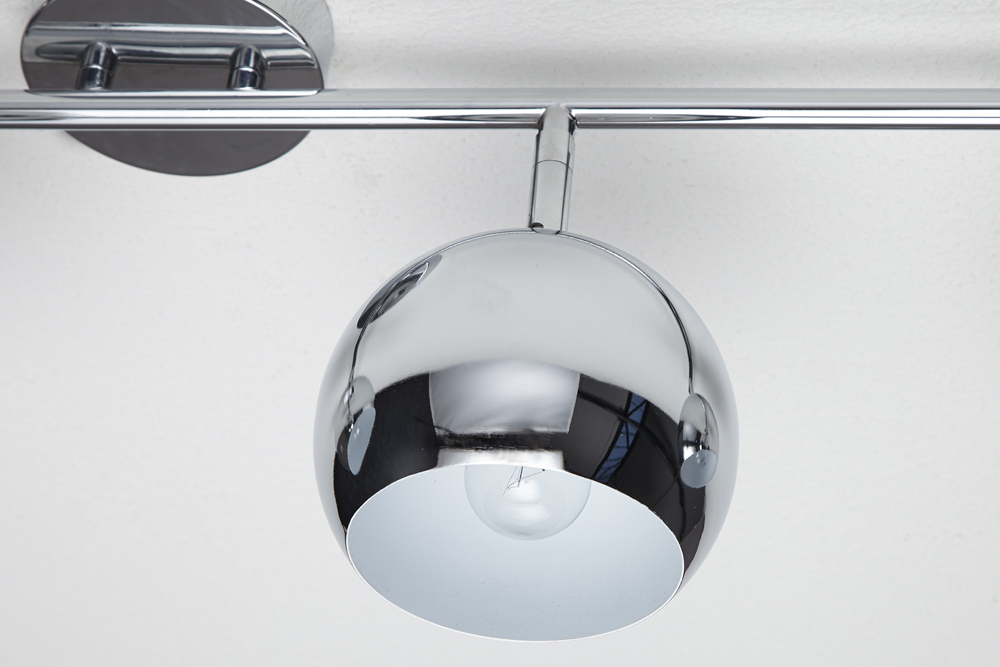 Moderne Deckenleuchte BUBBLE  105cm silber Chrom Pendelleuchte