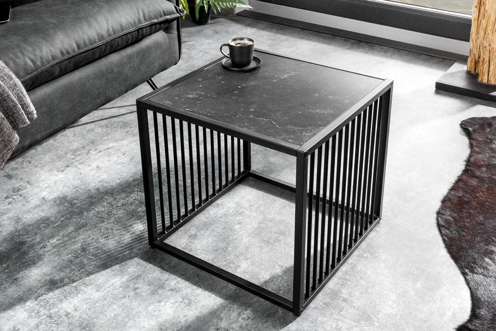 Design Beistelltisch ARCHITECTURE 40cm graphit Metall