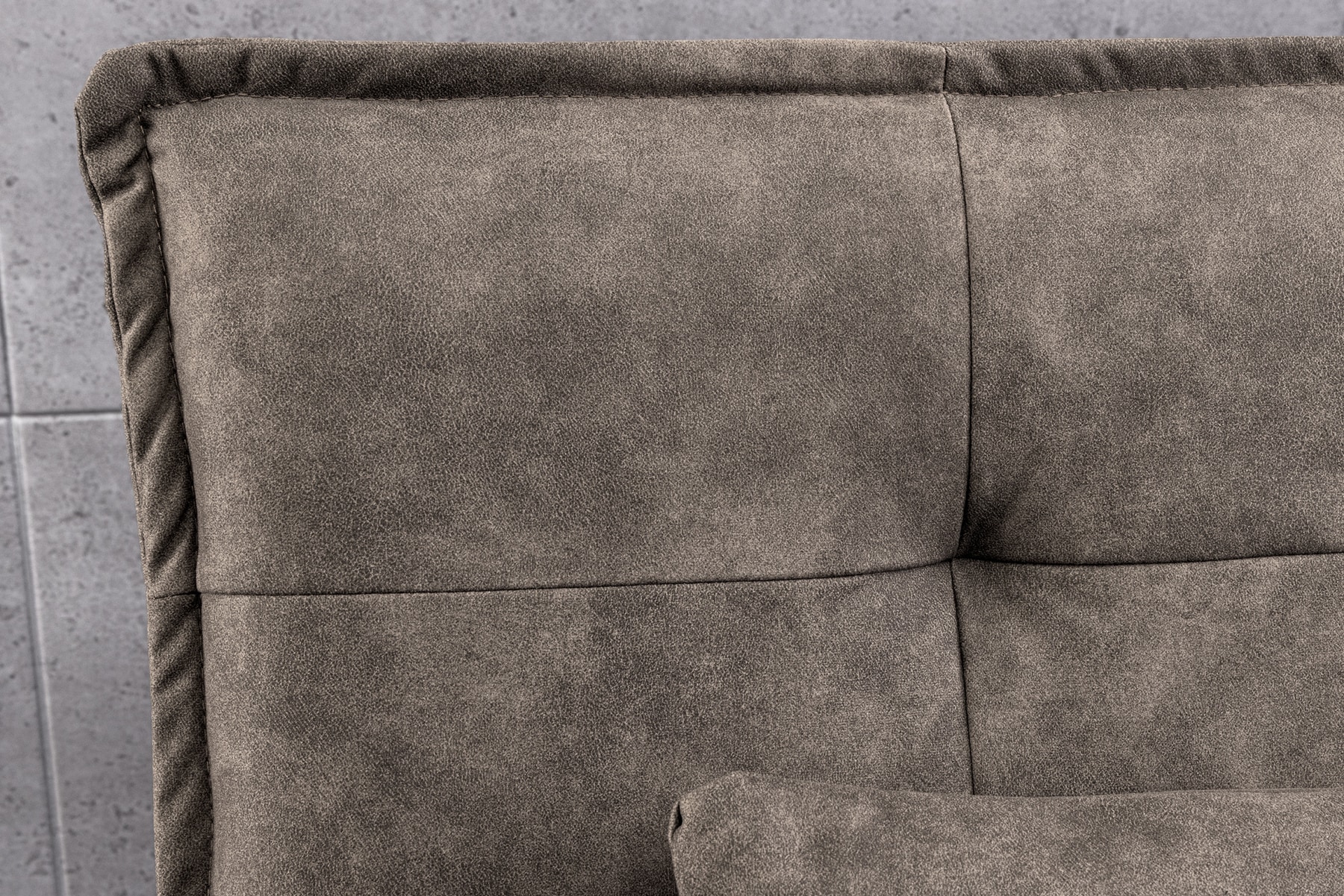 Modernes Schlafsofa JAZZ 190cm antik taupe Microfaser 3-Sitzer Couch