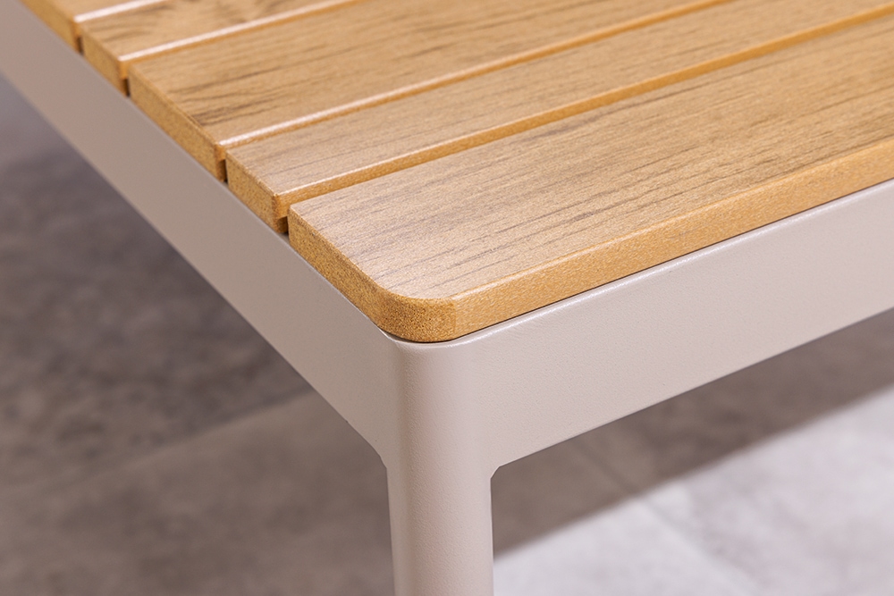 Outdoor Lounge MOBILE MODULAR greige Garten-Sitzgruppe inkl. Tisch und Kissen
