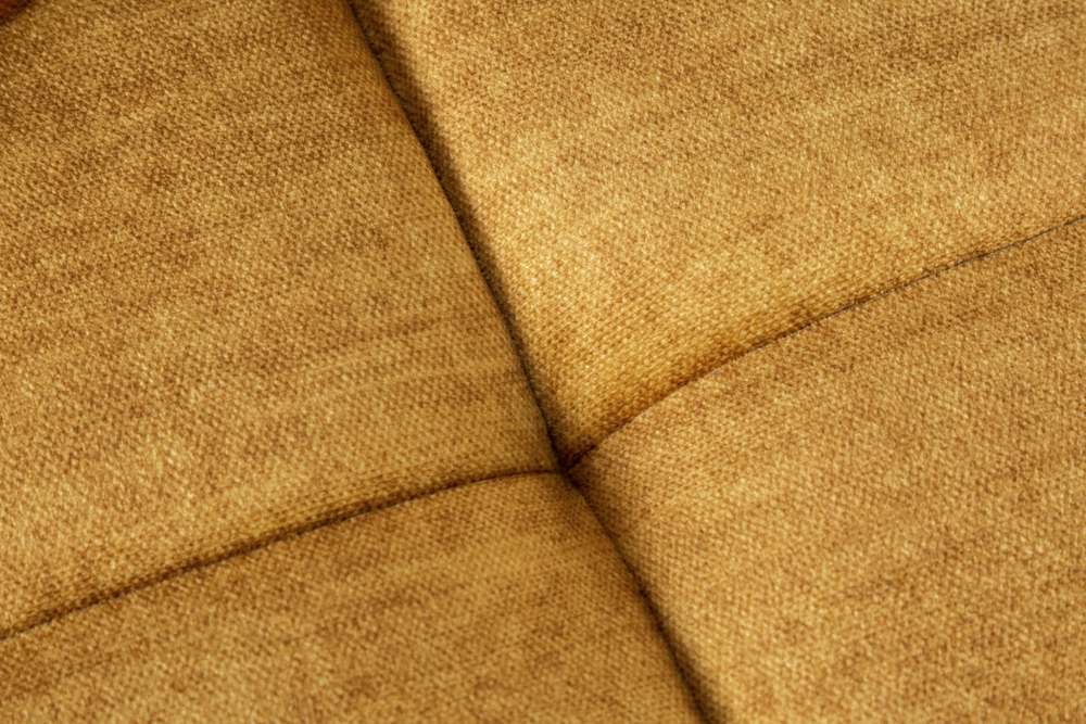 Big Sofa ELEGANCIA 285cm senfgelb Vogue Velours Samt XXL Couch inkl. Kissen Federkern