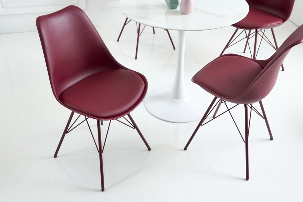Retro Stuhl SCANDINAVIA MEISTERSTÜCK rot