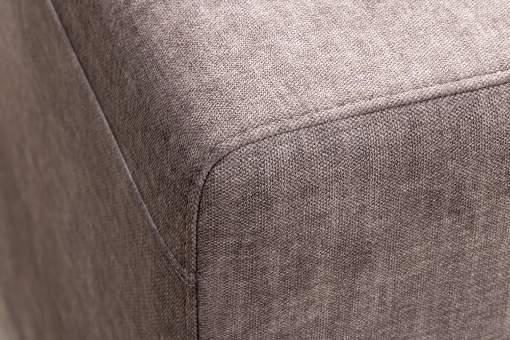 Großes Sofa LOFT 210cm taupe Vogue Velours Samt 3-Sitzer Couch Taschenfederkern
