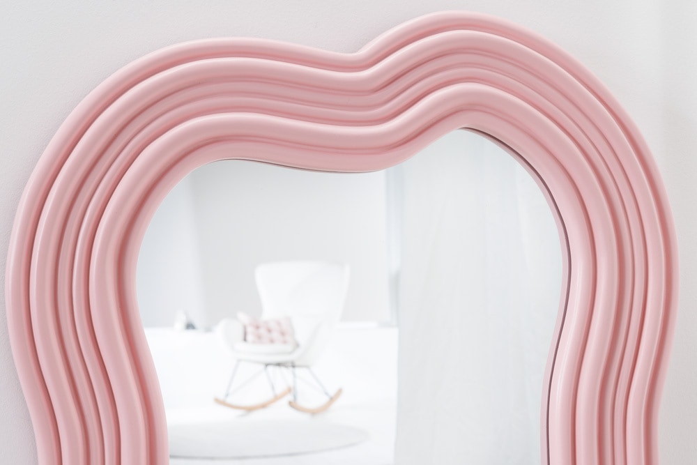 Design Wandspiegel ALICE II 100cm pastell rosa