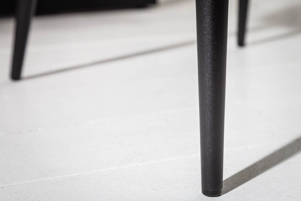 Retro Design Stuhl MODENA stone grau mit Ziersteppung