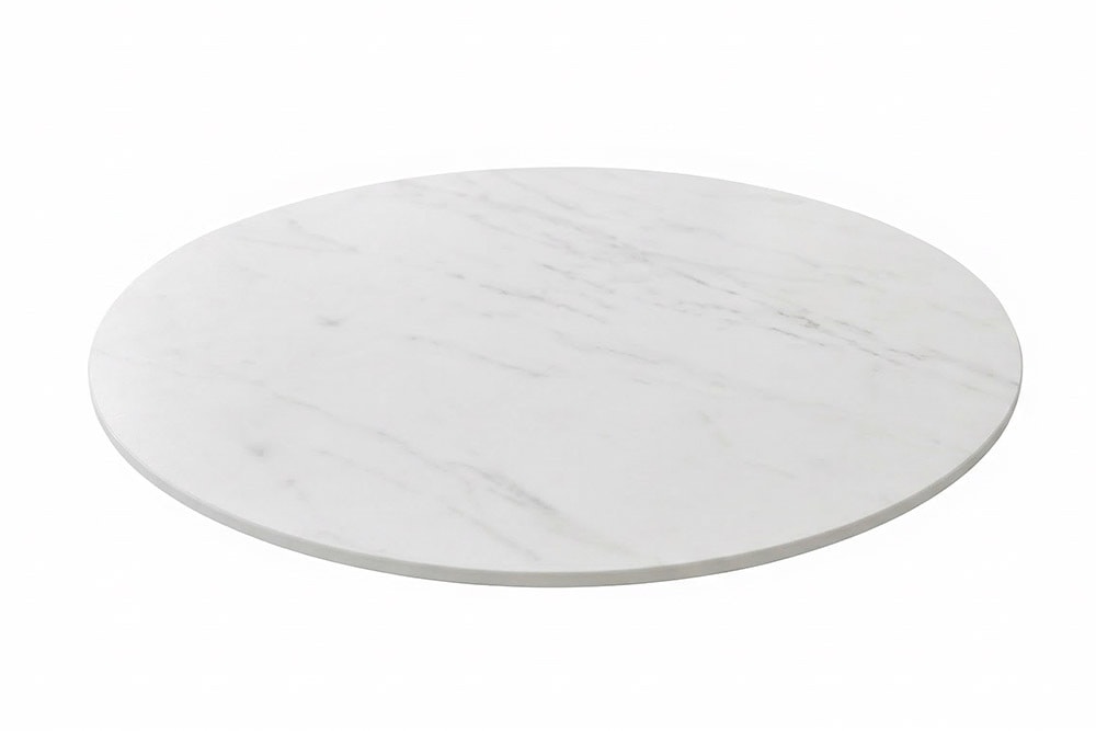 Drehbare Servierplatte SIGNATURE 60cm weiß Marmor Keramik rund