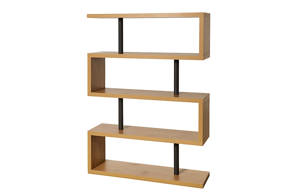 Design Regal SNAKE 165cm Eichenoptik Bücherregal mit fünf Böden