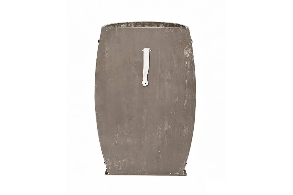 Elegantes Regal BODEGA 79cm natur Pinie halbes Weinfass Shabby Chic