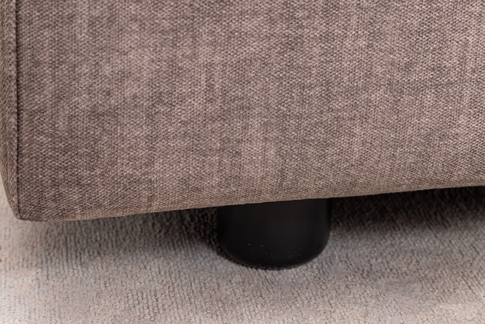 Großes Sofa LOFT 210cm taupe Vogue Velours Samt 3-Sitzer Couch Taschenfederkern