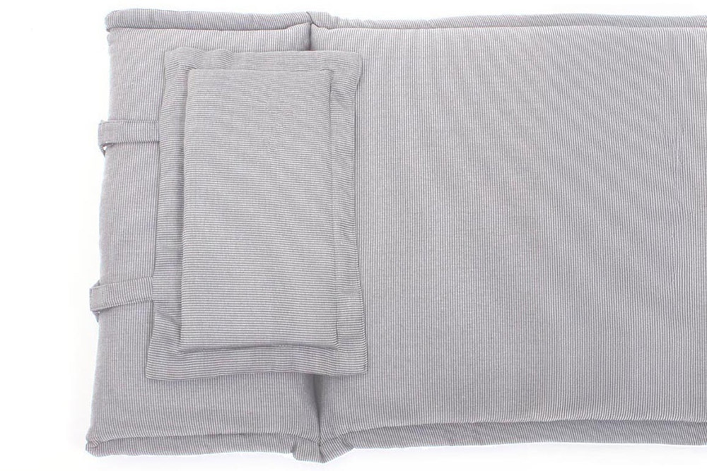 Outdoor Kissen ROG 58x196cm taupe Polster-Auflage für Gartenliege