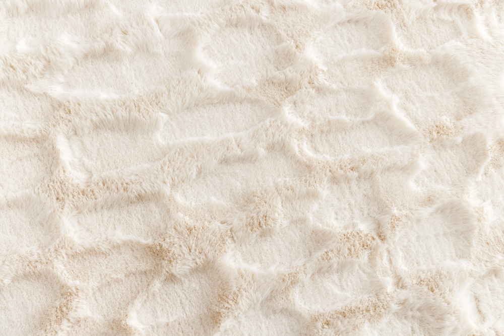 3D Hochflor Teppich DUNE 230x160cm beige Hoch-Tief-Effekt