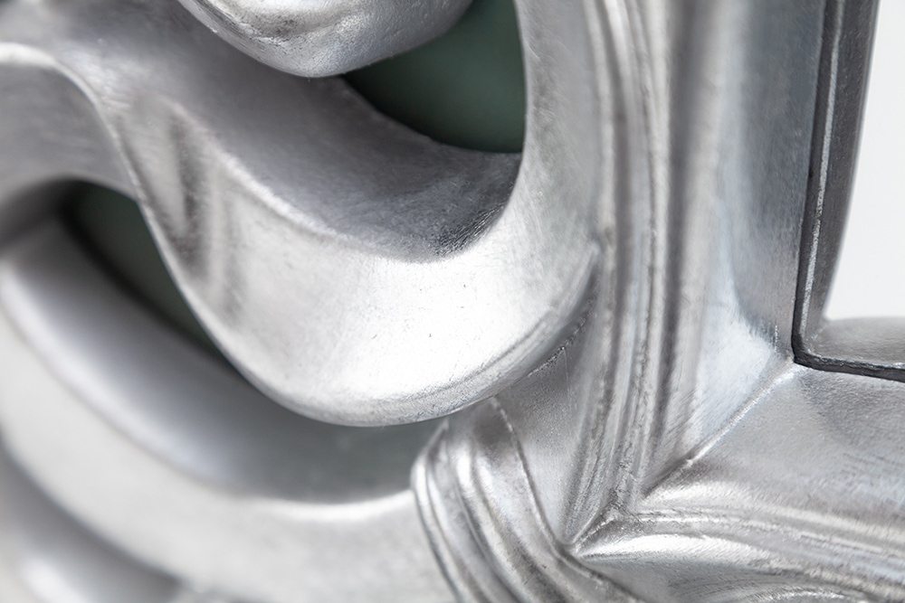 Eleganter Wandspiegel VENICE 180x90cm silber antik Barockstil