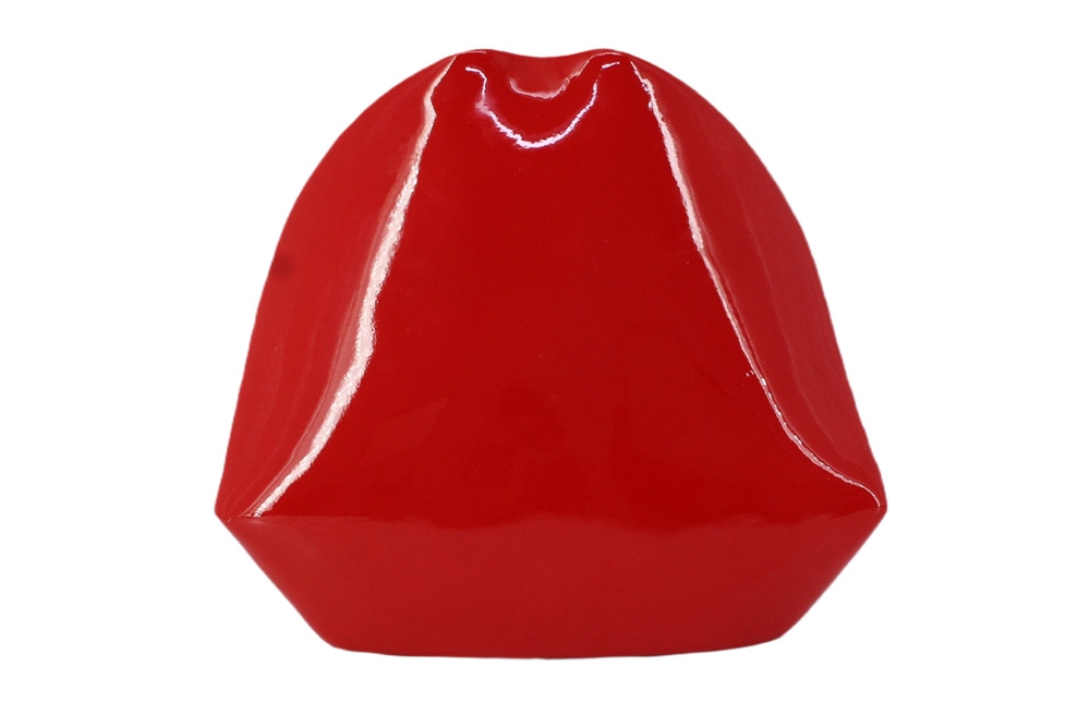 Deko-Figur LIP 25cm rot weiß Hochglanz handmade Pop-Art