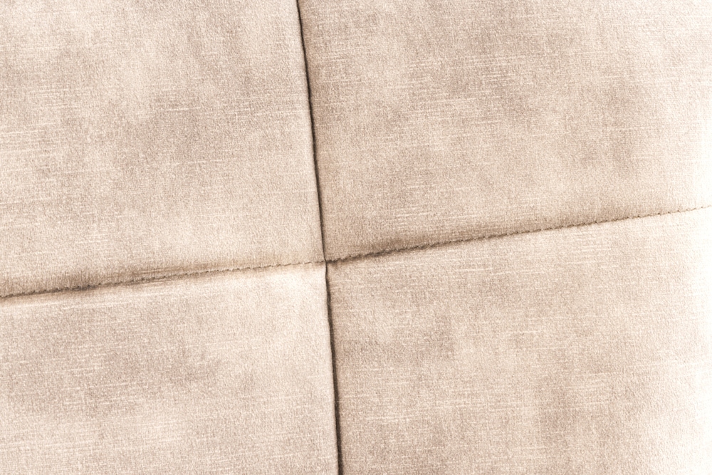 Moderner Sessel SCANDINAVIA champagner beige Samt schwarze Metallbeine mit Armlehne