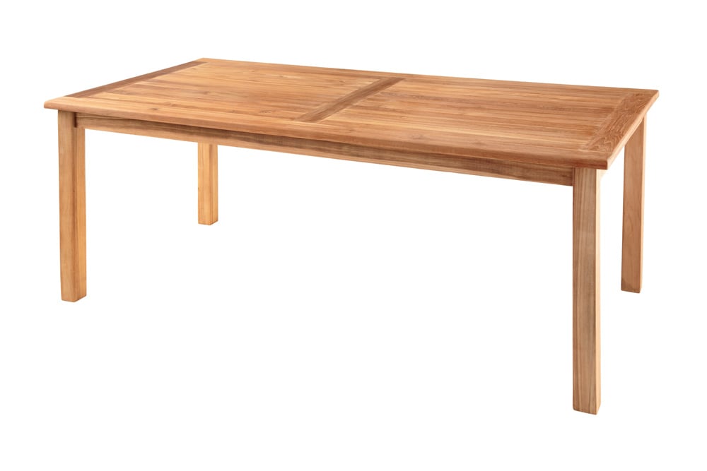 Massiver Gartentisch EMPIRE TEAK 180cm natur Teakholz