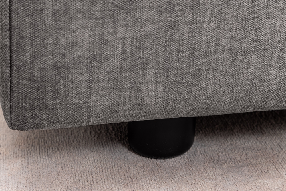 Großes Sofa LOFT 210cm grau Vogue Velours Samt 3-Sitzer Couch Taschenfederkern