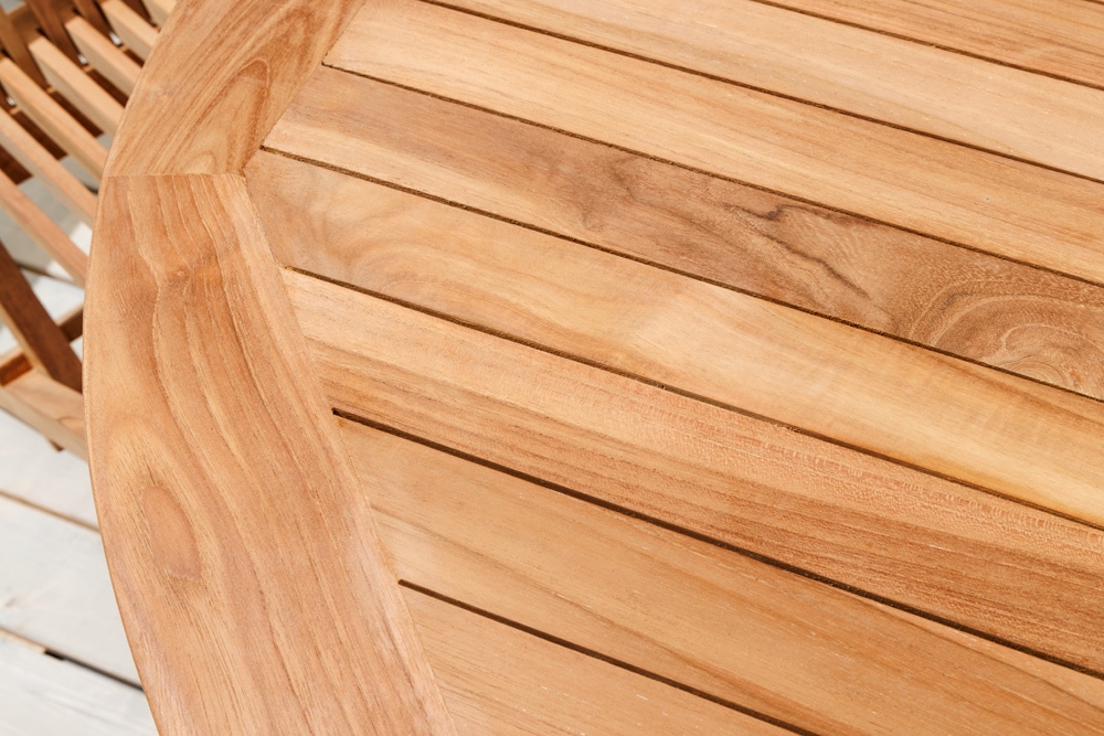 Ausziehbarer Gartentisch EMPIRE TEAK 120-180cm natur Massivholz oval