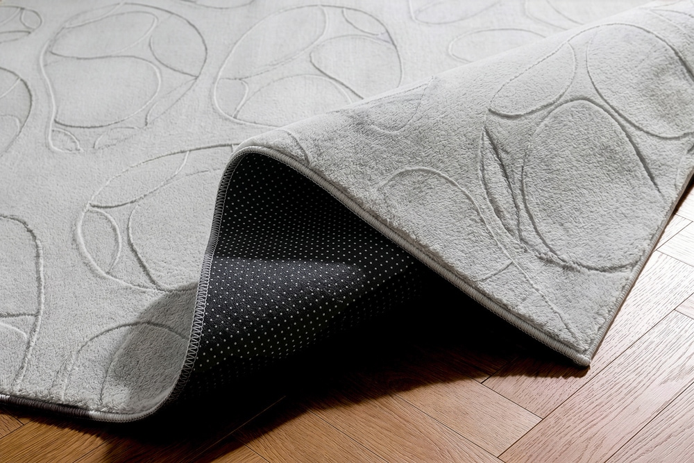3D Hochflor Teppich LUNA 230x160cm hellgrau Hoch-Tief-Effekt Indoor-Teppich