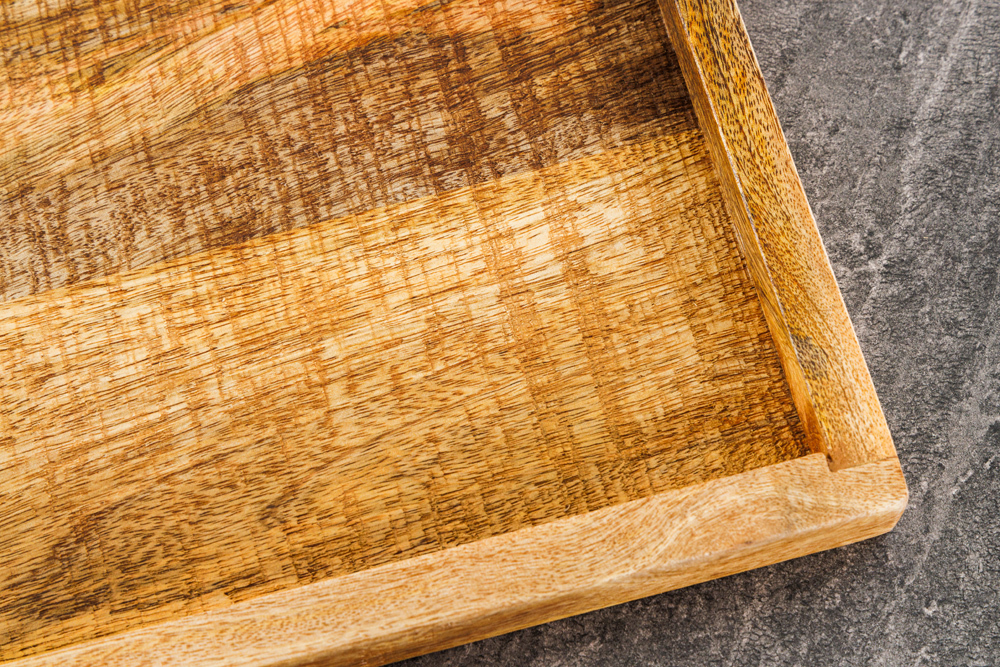 Massives Tablett MAKASSAR 50cm Mangoholz Servierbrett