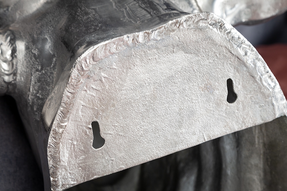 Extravagante Stierkopf Wanddekoration TORERO 65cm silber Deko Schädel