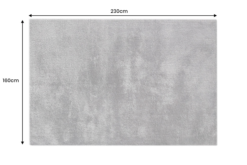 Design Teppich CLOUD 9 230x160cm anthrazit Hochflor Indoor-Teppich