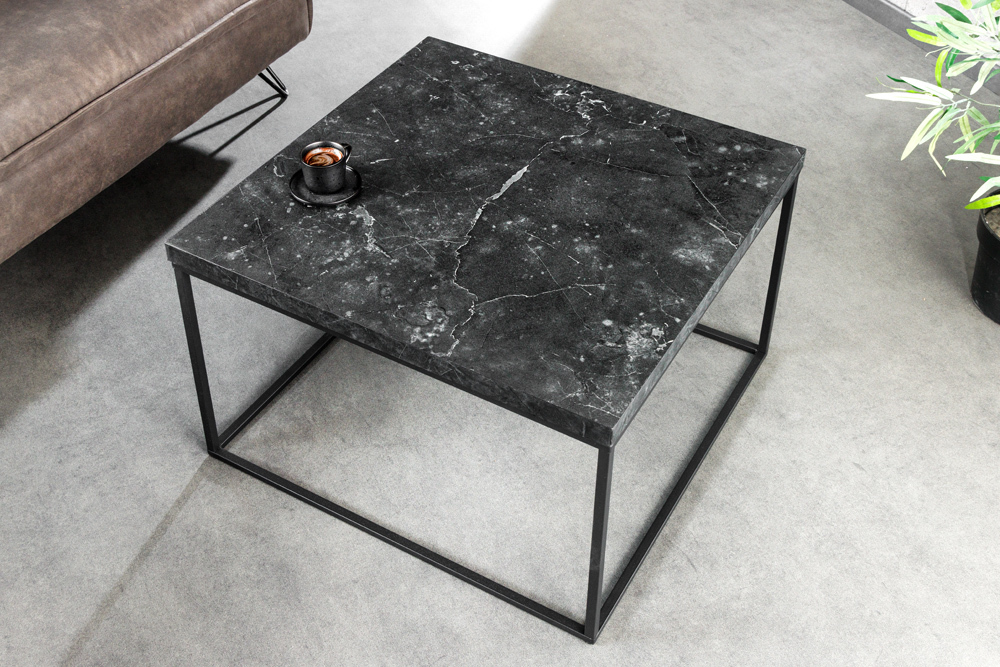 Moderner Couchtisch ARCHITECTURE 60cm graphit Metallgestell