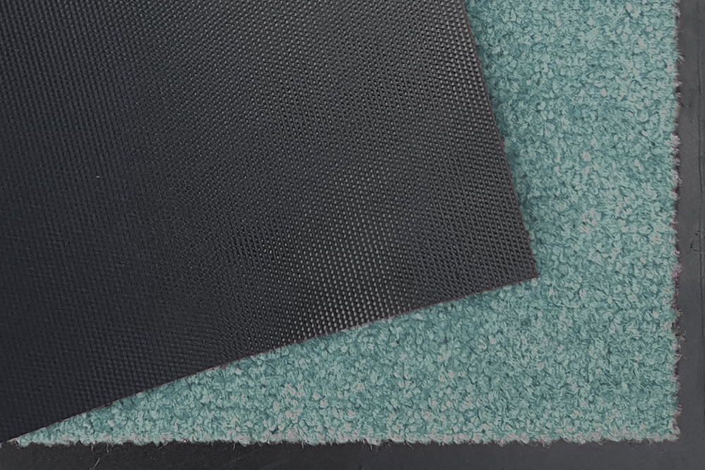 Pflegeleichte Fußmatte CLEAN 60x40cm salbei-grün Fußabtreter waschbar