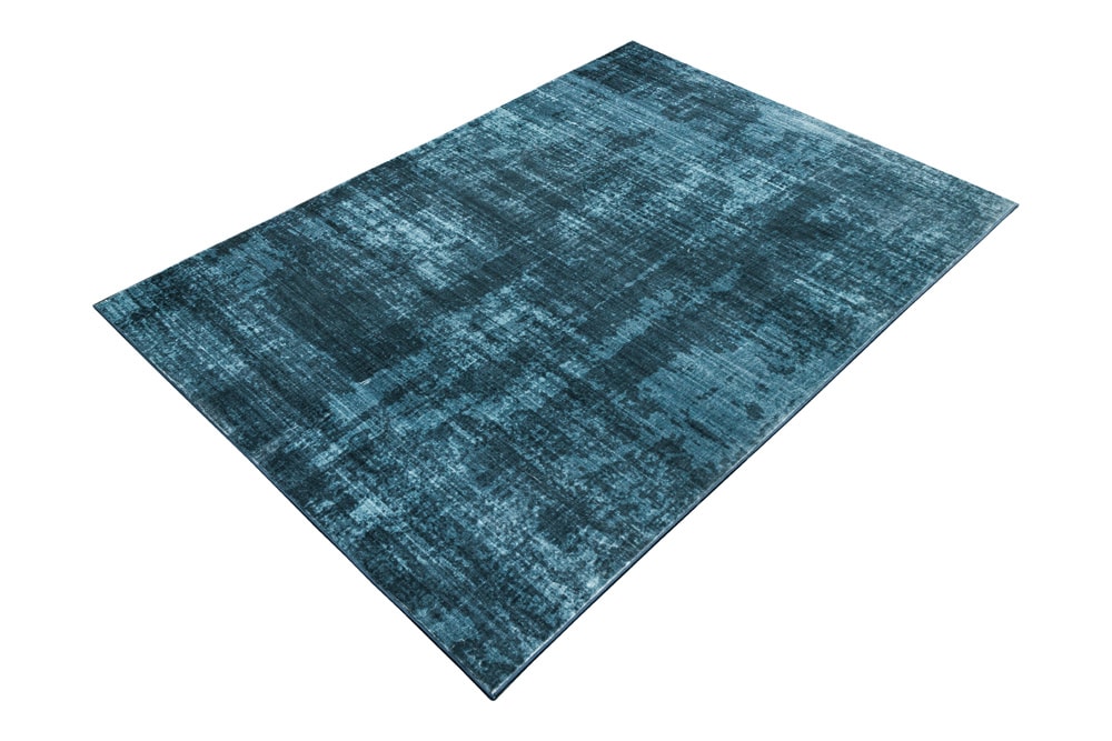 Moderner Teppich SOFT TOUCH 230x160cm blau Kurzflor Indoor-Teppich