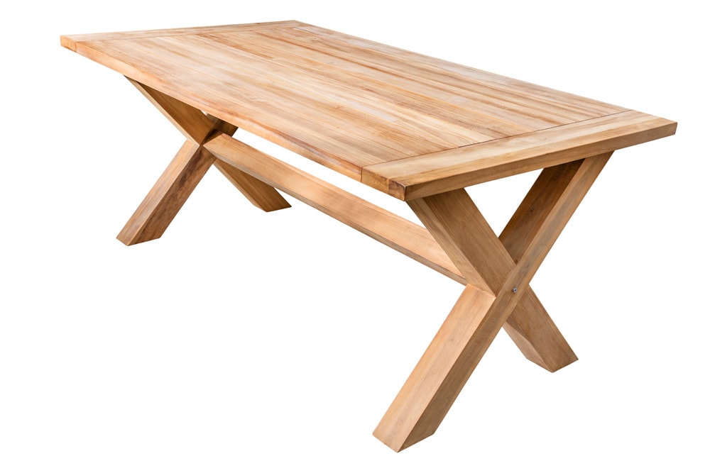 Wetterfester Gartentisch EMPIRE TEAK 180cm Teak Massivholz Outdoor Esstisch
