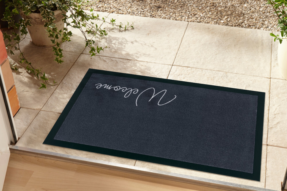 Strapazierfähige Fußmatte CLEAN WELCOME 75x45cm anthrazit Fußabtreter