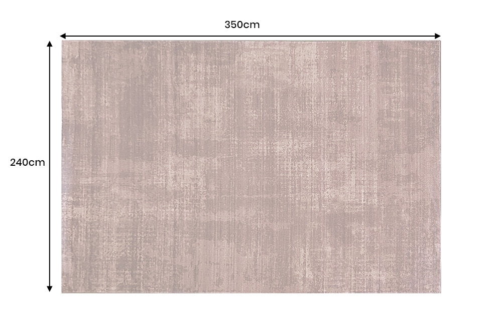 Moderner Teppich SOFT TOUCH XXL 350x240cm kupfer braun Kurzflor Indoor-Teppich