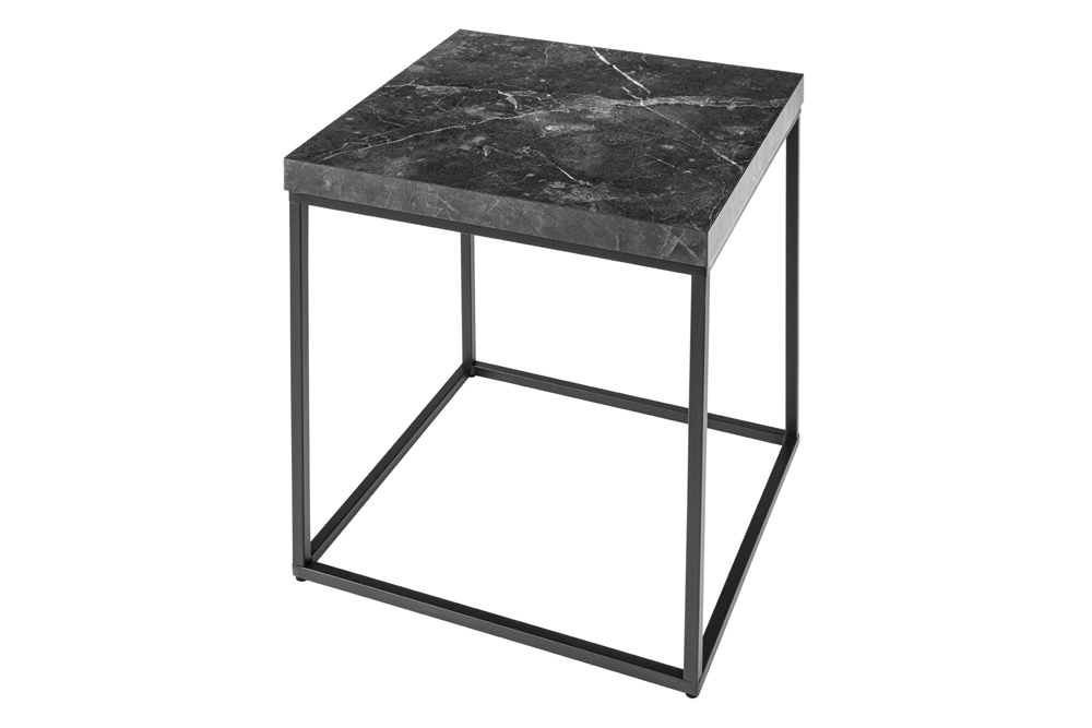 Moderner Beistelltisch ARCHITECTURE 45cm graphit Metallgestell