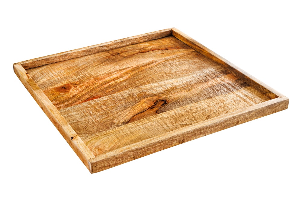 Massives Tablett MAKASSAR 50cm Mangoholz Servierbrett