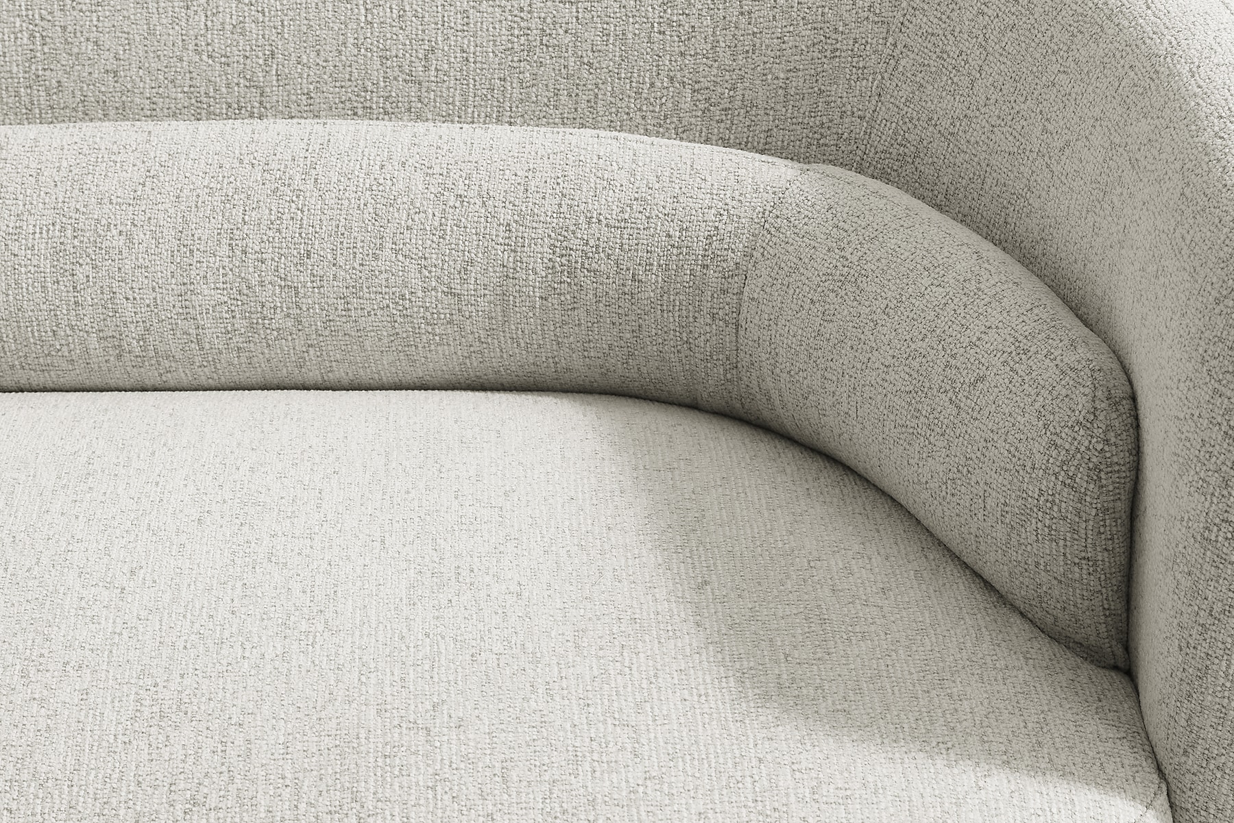 Design Sofa GATSBY 230cm beige Chenille Federkern 3-Sitzer Couch Rundum-Bezug