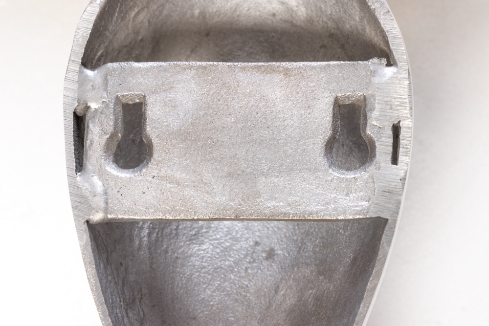 Barocke Wandkonsole SCALA 80cm silber Aluminium Wandregal
