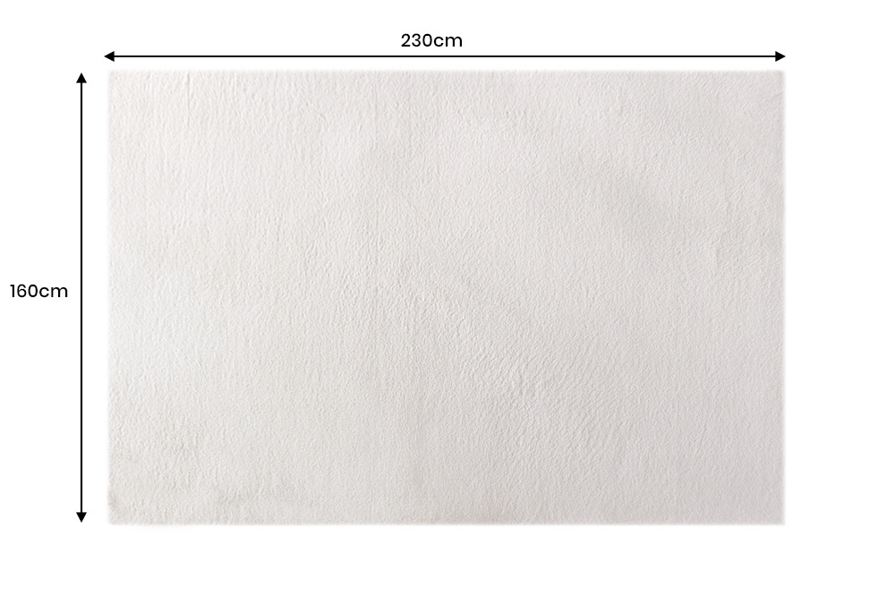 Moderner Teppich COZY CLOUD 230x160cm creme Hochflor Indoor-Teppich Felloptik