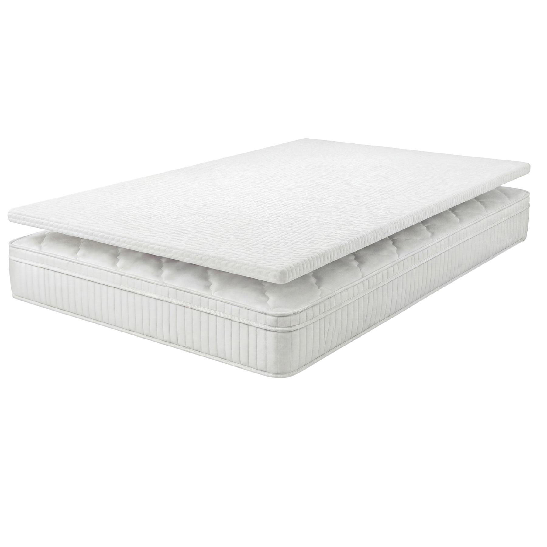 Ergonomische Matratze mit Topper CLOUD FLEX 160x200cm Tonnentaschenfederkern 7-Zonen