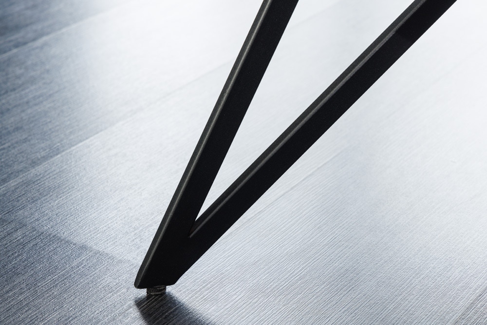 Design Sitzbank EUPHORIA 160cm champagner greige Samt Hairpin Legs Metallbeine Armlehnen