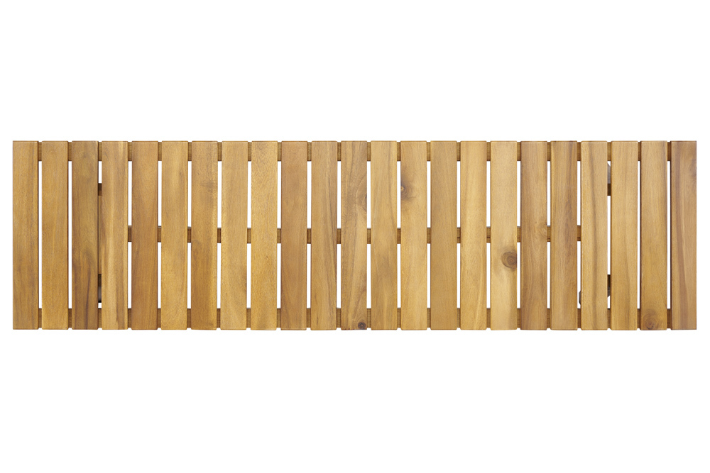 Outdoor Sitzbank BALI 110cm natur honey Akazienholz wetterfest Balkonbank