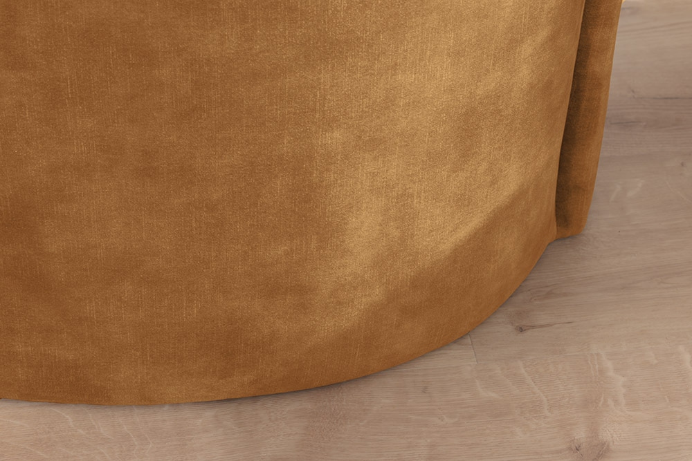 Extravagantes Sofa ELEMENTAL 180cm senfgelb Samt 2-Sitzer Couch Federkern