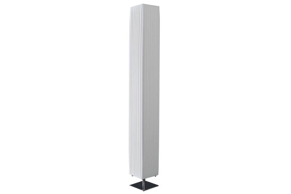 Moderne Design Stehlampe PARIS 160cm weiß Plissee Schirm Stehleuchte