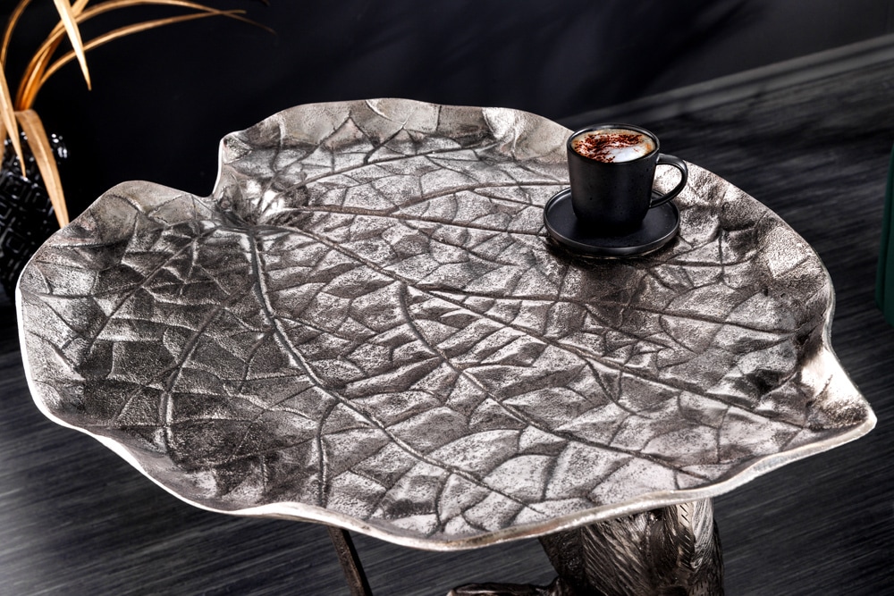 Design Beistelltisch WILDLIFE MONKEY 60cm silber Metall handmade