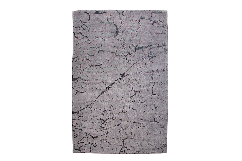 Design Teppich FIRE & EARTH 240x160cm grau Baumwolle
