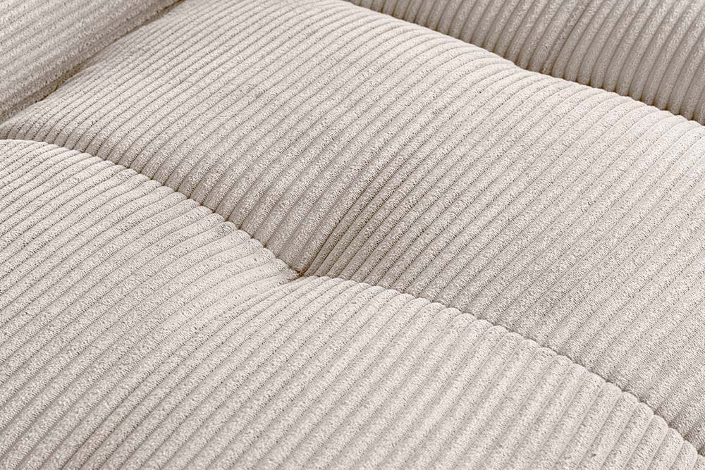 Modernes Sofa ZERO GRAVITY 240cm beige Cord 3-Sitzer Couch