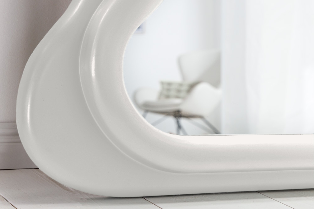 Design Wandspiegel CURVY 160cm weiß