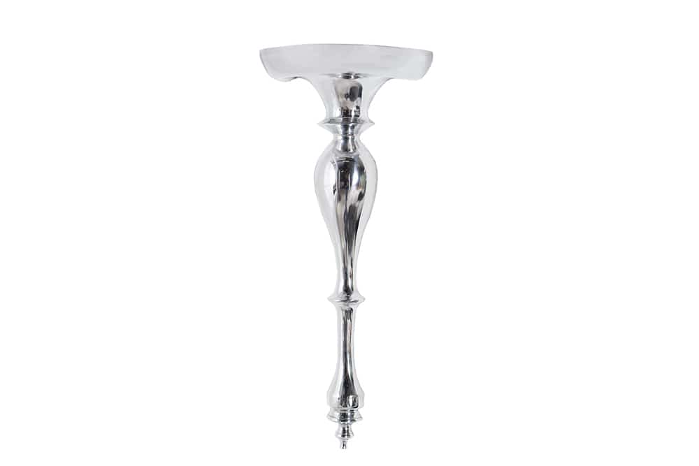 Barocke Wandkonsole SCALA 60cm silber Aluminium Wandregal